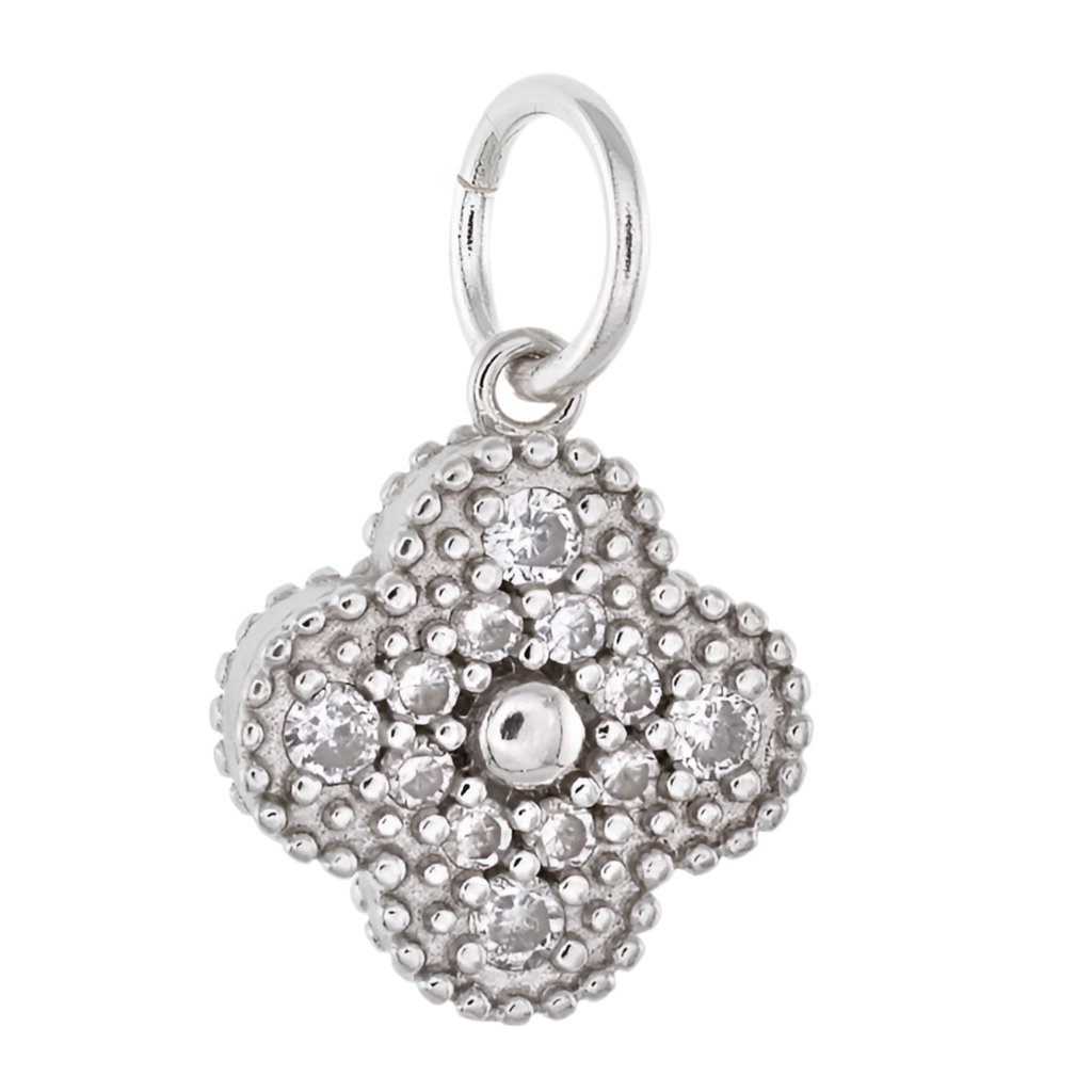 CP6001 Cz Clover Charm - Selah925.com