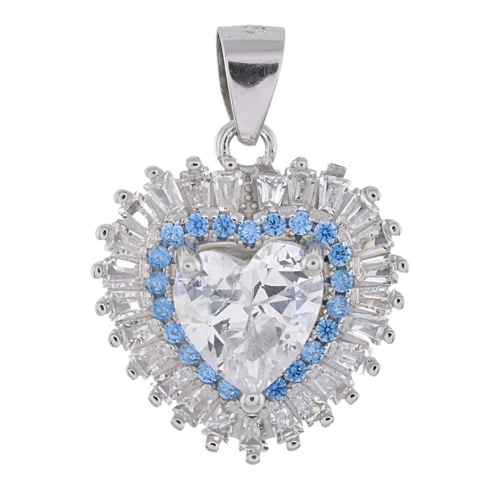 CP8013 CZ Heart Pendant - Selah925.com