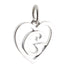 CP93081 oxidation Letter G Mini Heart Charm - Selah925.com