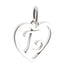 CP93081 oxidation Letter L Mini Heart Charm - Selah925.com