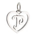 CP93081 oxidation Letter P Mini Heart Charm - Selah925.com