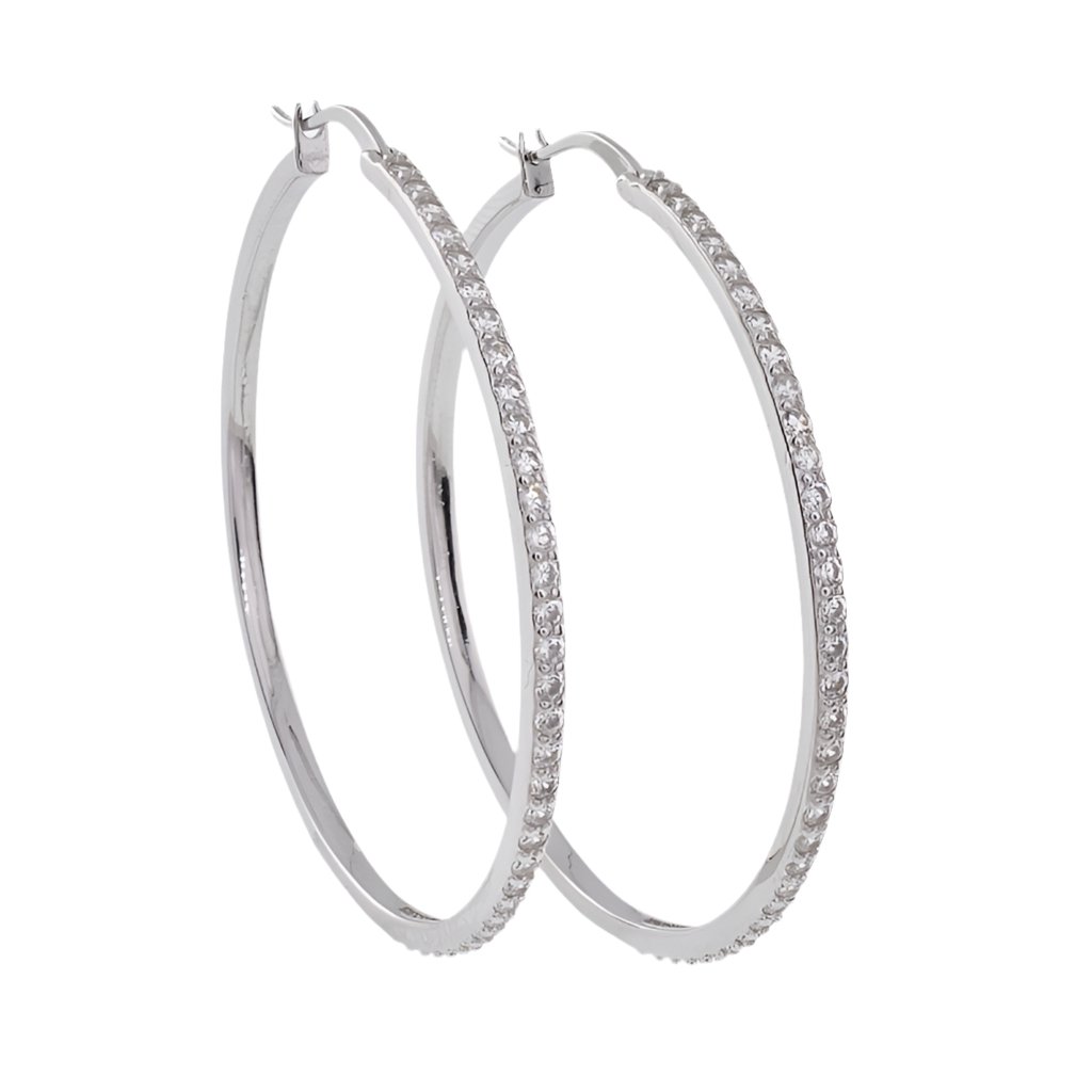 E1017 40mm Hoop Earrings - Selah925.com