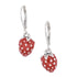 E2023 Red Strawberry Earrings - Selah925.com