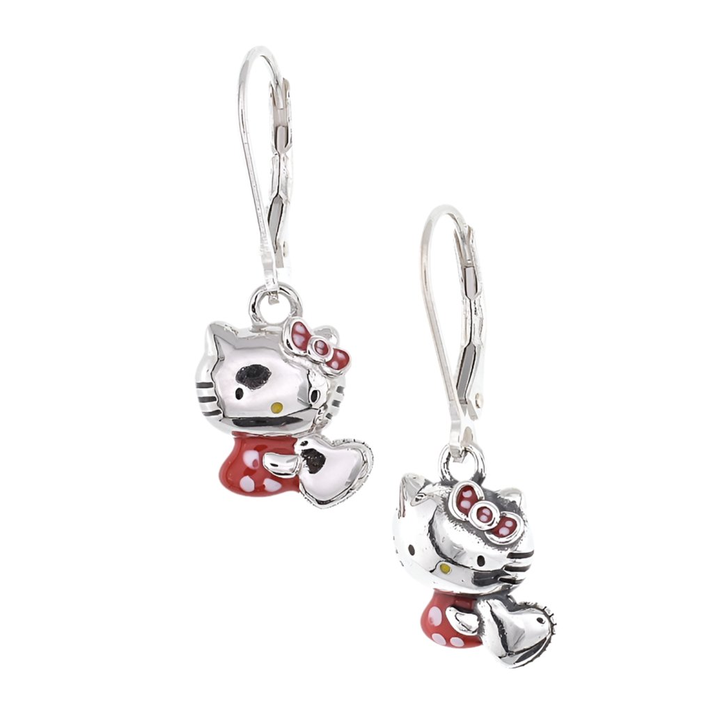 E2034 Kitty Retro Earrings - Selah925.com