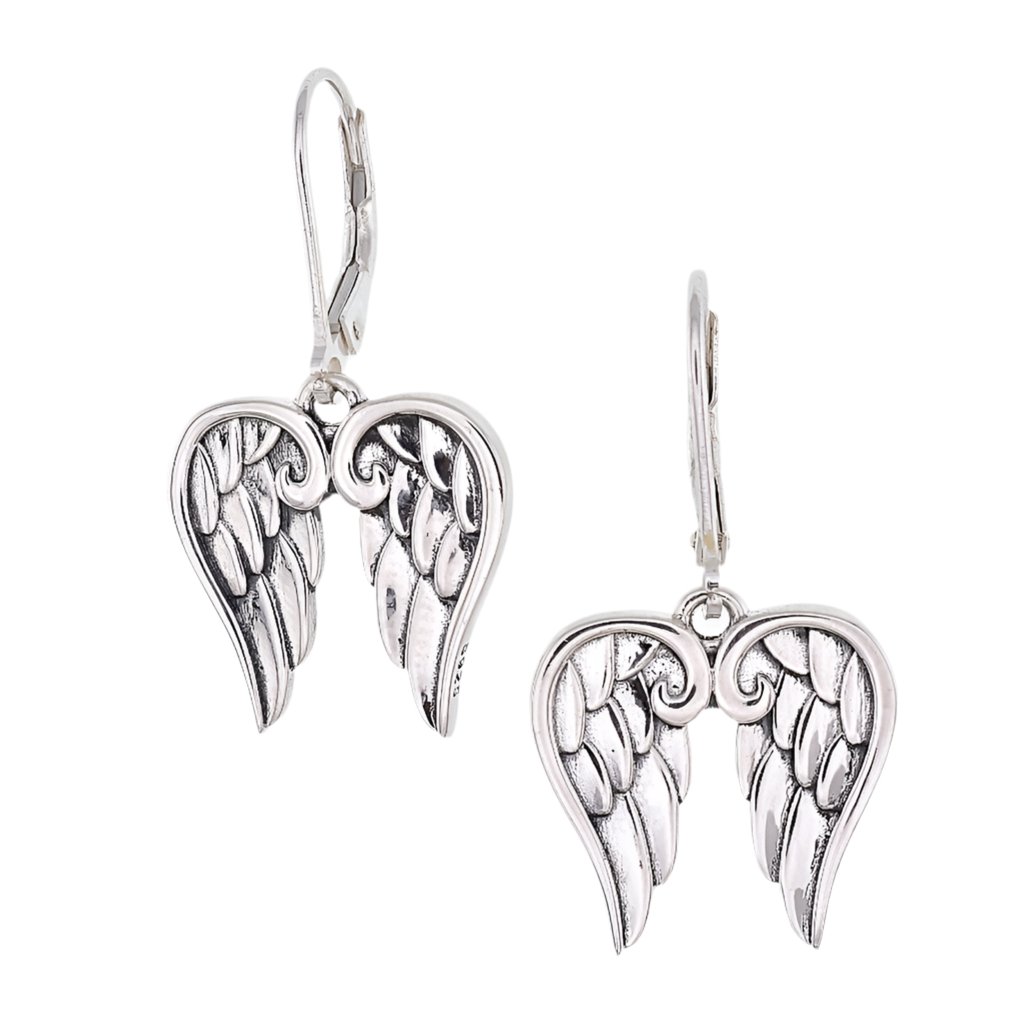 E2039 Angel Wing Earrings - Selah925.com