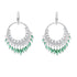 E3001 Green CZ Bohemian Earrings - Selah 925