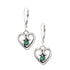 E3008 Green Gemstone Earrings - Selah925.com