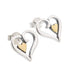 E4026 Gold Heart Earrings - Selah925.com