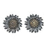 E4027 Gold Sunflower Earrings - Selah925.com