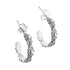 E4042 Flower hoop Earrings - Selah925.com