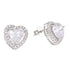 E4045 CZ Elegant Heart Earrings - Selah925.com