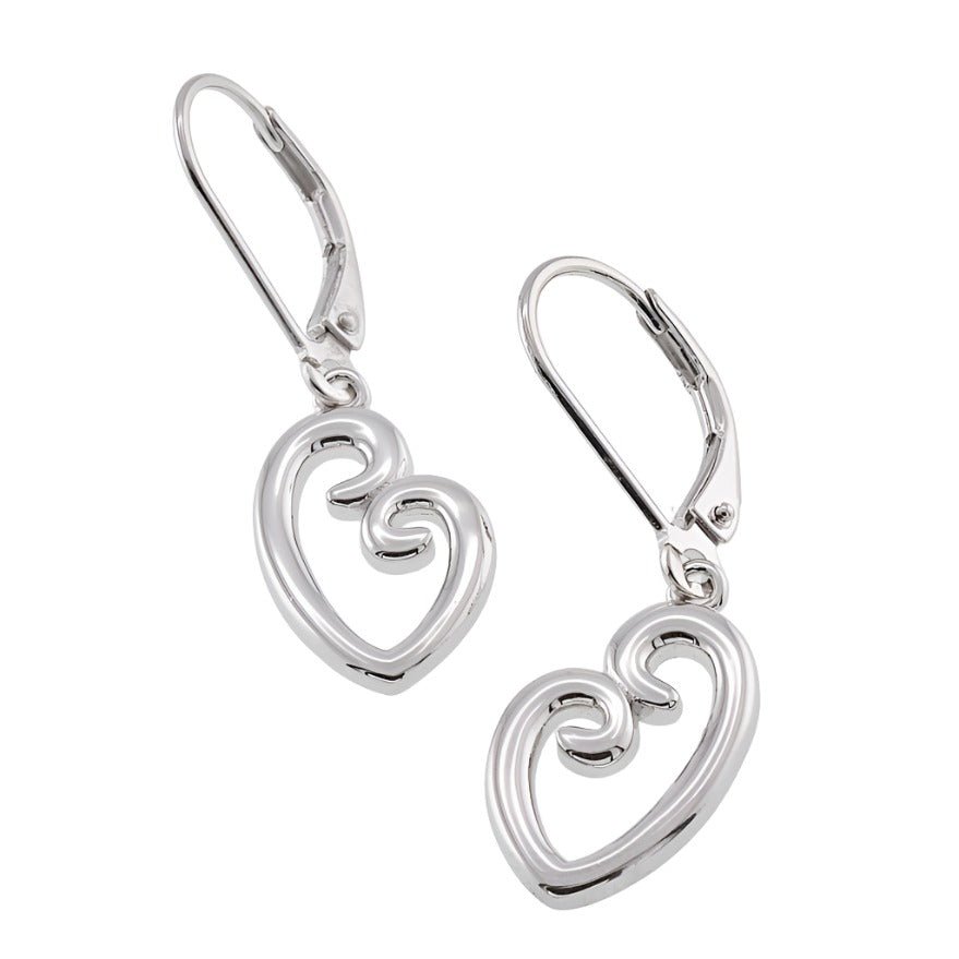 E5030 Heart Earrings - Selah925.com