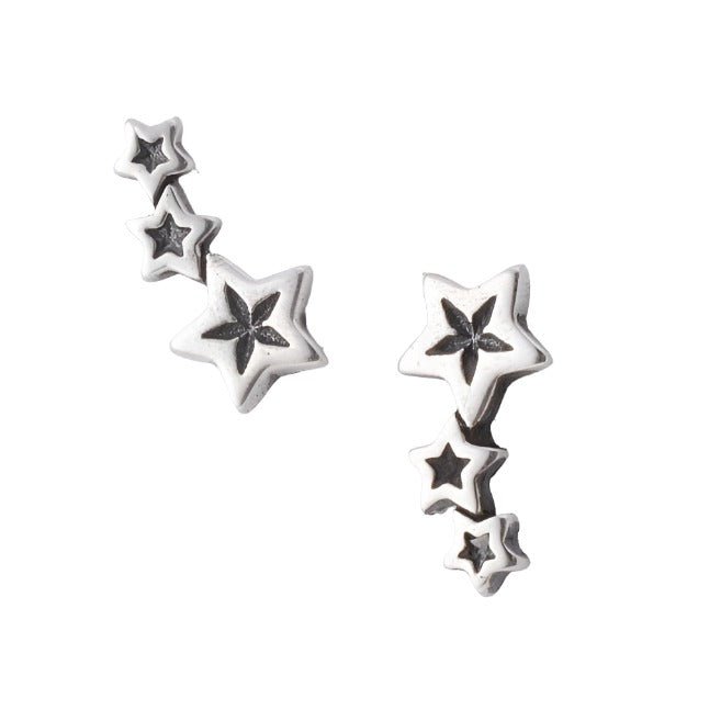 E5040 Triple Star Earrings - Selah925.com