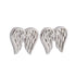 E5043 Wings Rhodium Earrings - Selah925.com