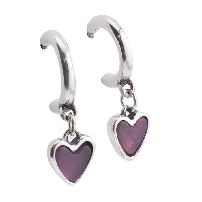 E5055 Heart Earrings - Selah925.com