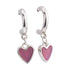 E5055r Heart Rhodium Earrings - Selah925.com