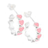 E5058 Pink Heart Earrings - Selah925.com