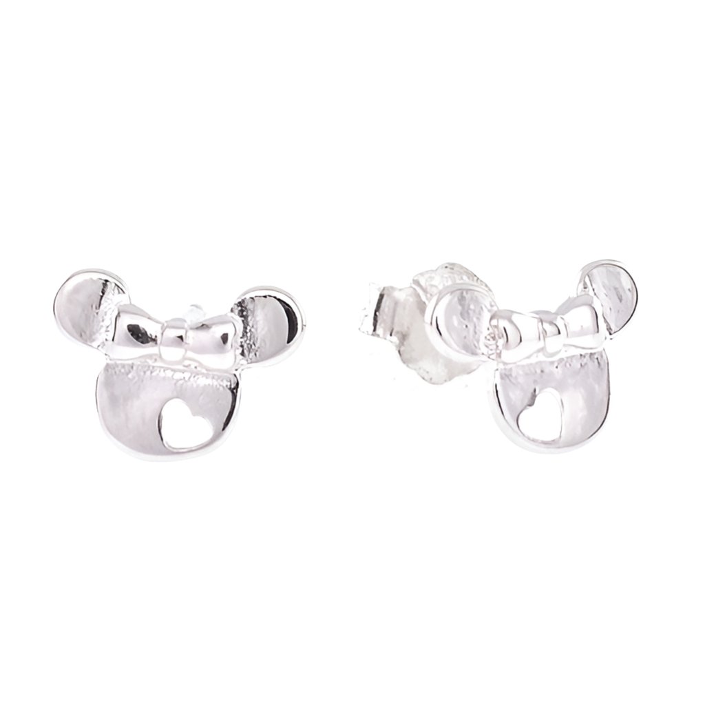 E5060 Mickey Heart Earrings - Selah925.com