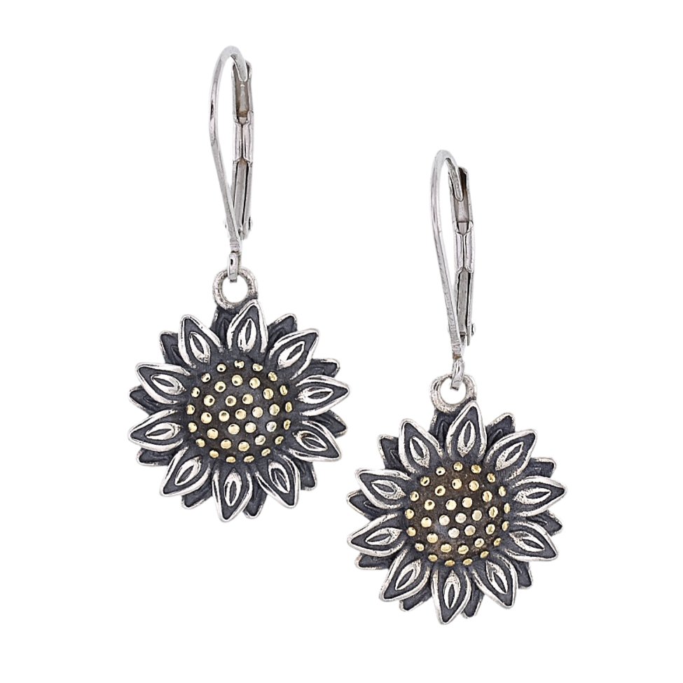 E5062 Sunflower Earings - Selah925.com