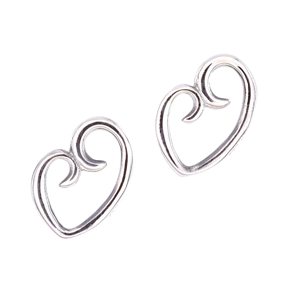 E5065 Heart Earrings - Selah925.com