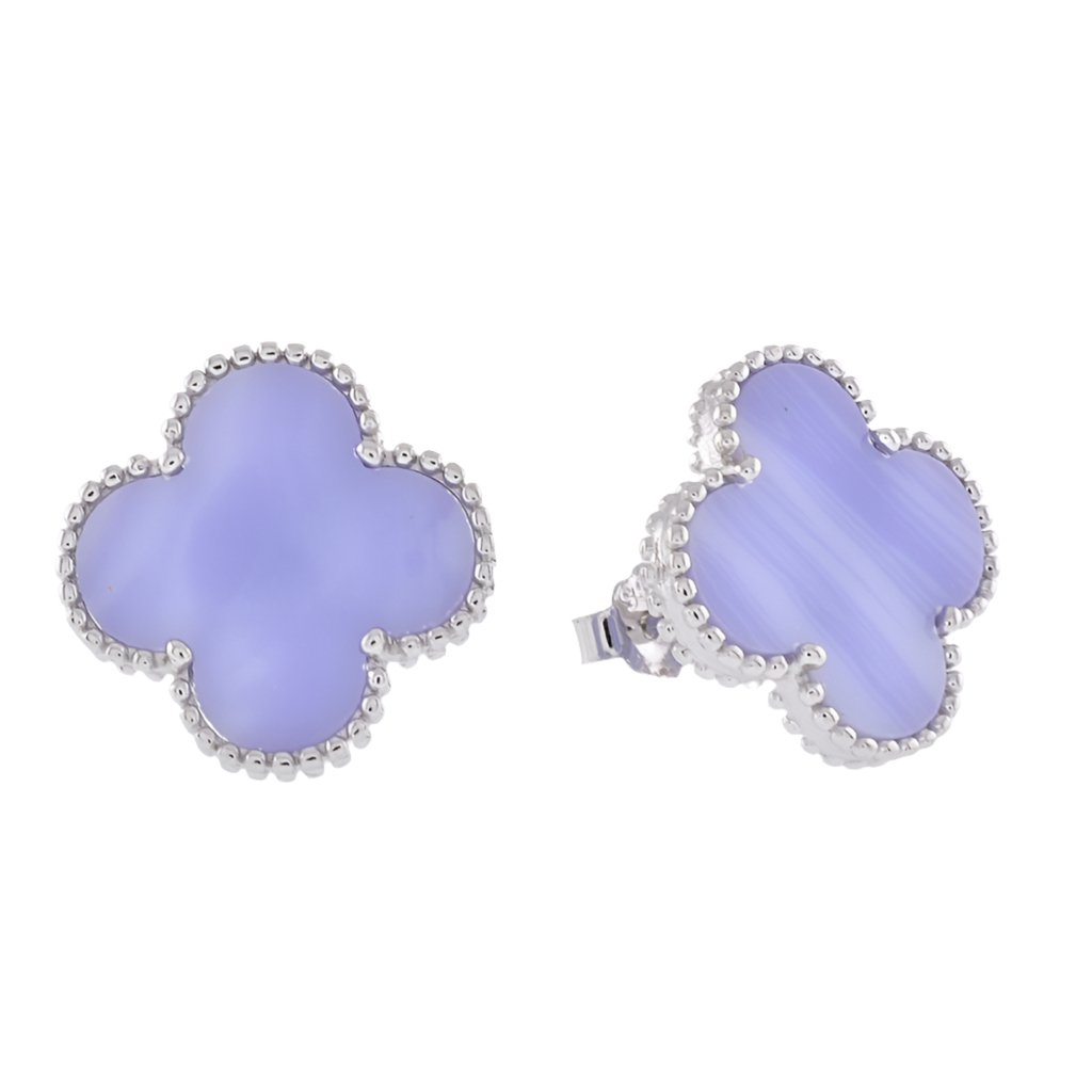 E6017 Purple 12mm Earrings - Selah925.com