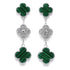 E6018 Green Clover Earrings - Selah925.com