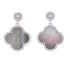 E6019 Clover Gray Stone Earrings - Selah925.com