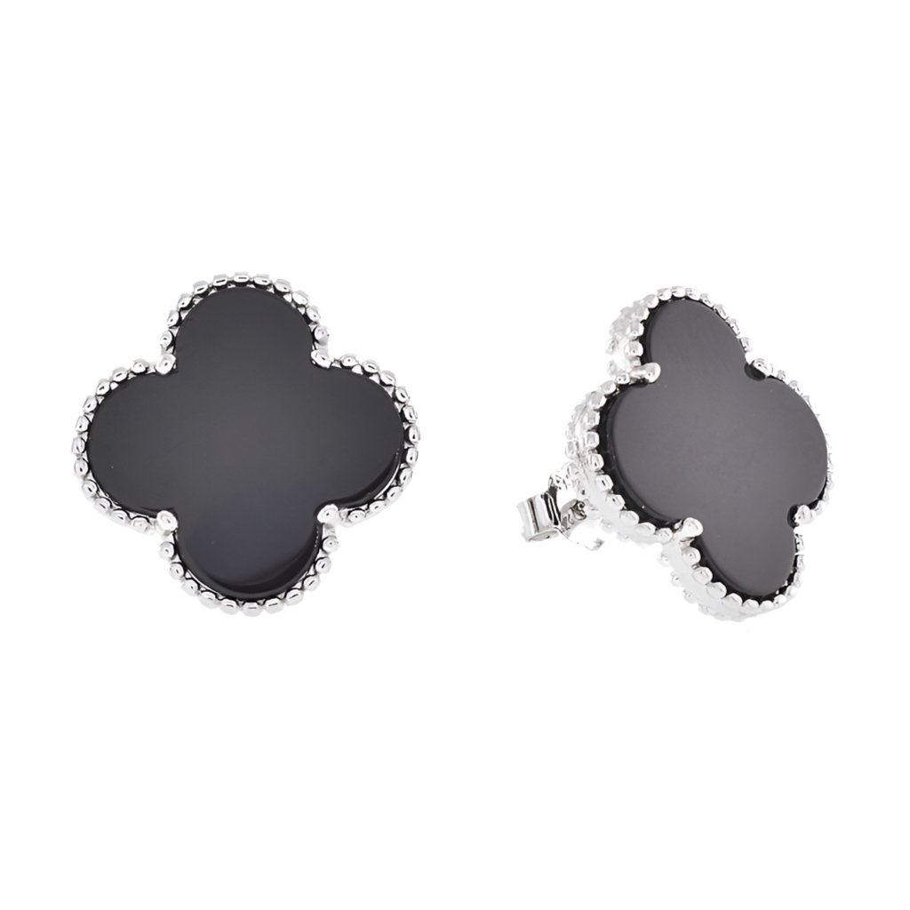 E6021 Black 15mm Earrings - Selah925.com