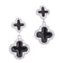 E6024 Black Clover Earrings - Selah925.com