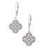 E6028 CZ Clover 13mm Earrings - Selah925.com