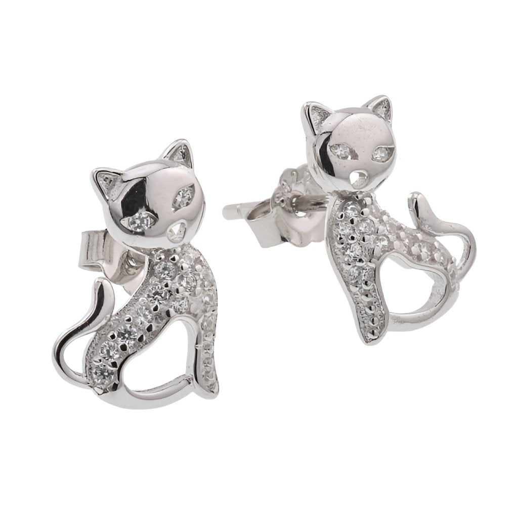 E8003 Cat Earrings - Selah925.com