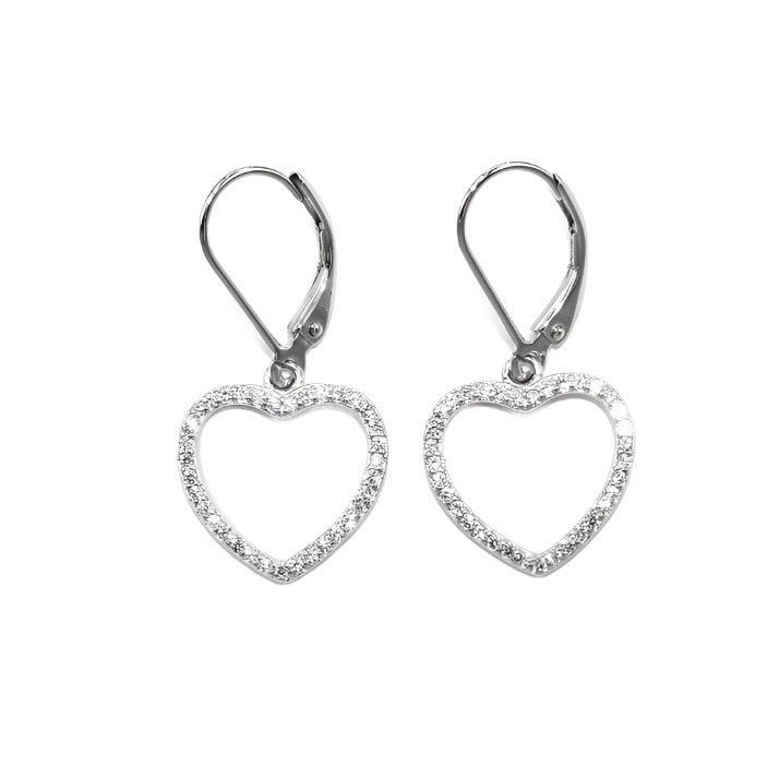 E8007 Heart Earrings - Selah925.com