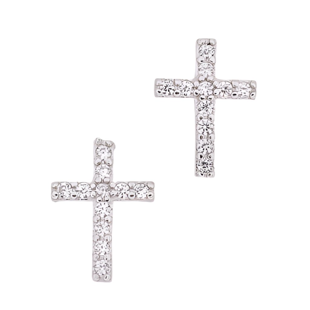 E8016 Cross Earrings - Selah925.com