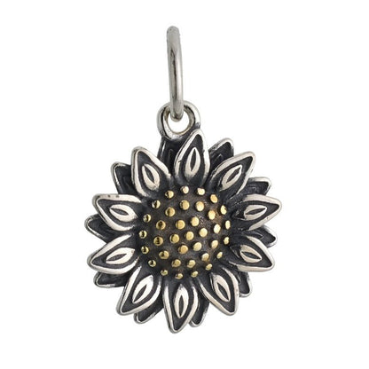 Gold Sunflower Ring, Earrings and Charm Set - Selah925.com