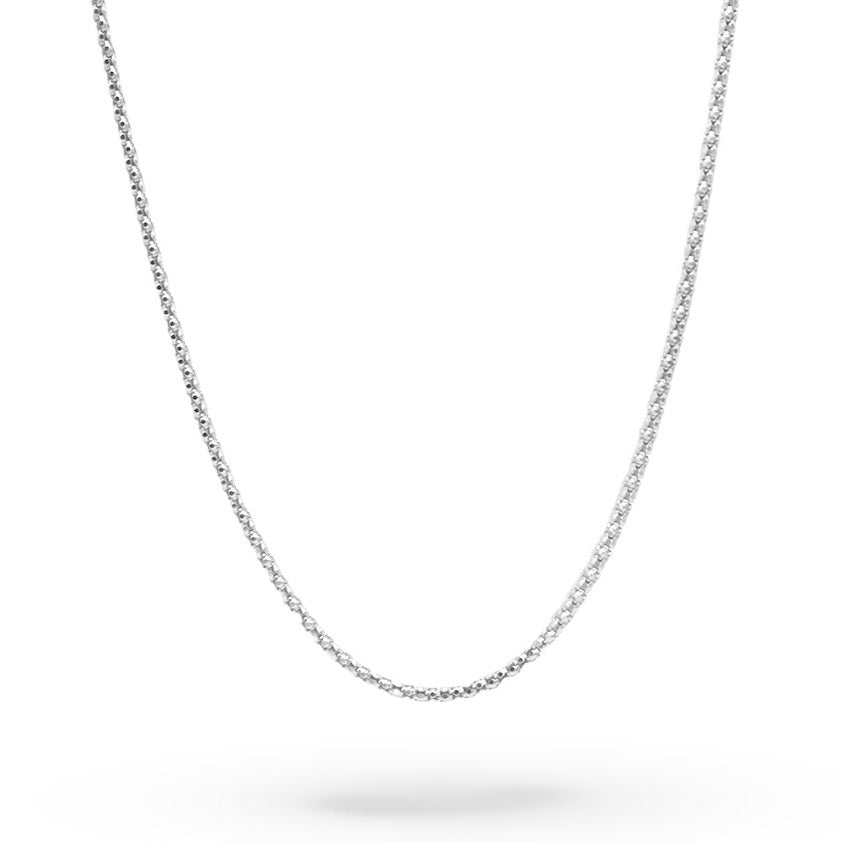 N2002 Rhodium Popcorn Chain 1.6mm - Selah 925