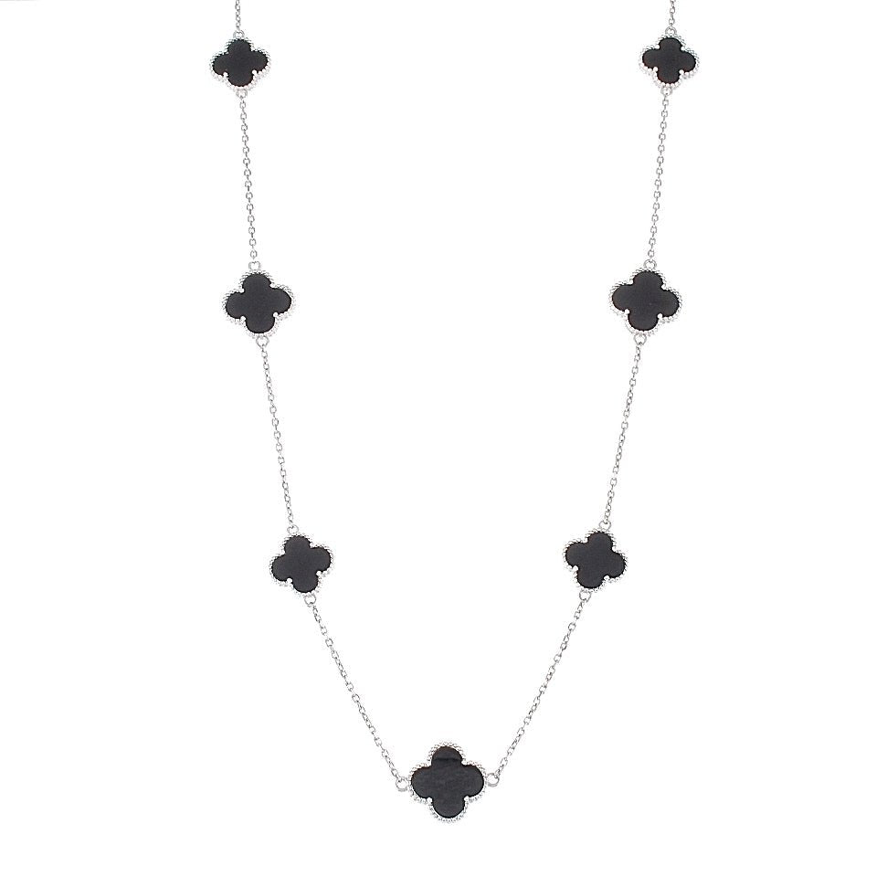 NP6028 Black Clover Necklace - Selah925.com