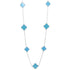 NP6028 Blue Clover Necklace - Selah925.com