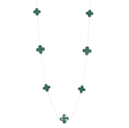 NP6028 Green Clover Necklace - Selah925.com