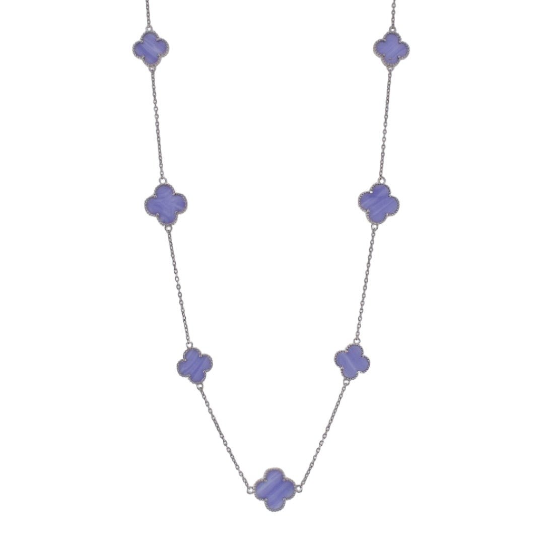 NP6028 Purple Clover Necklace - Selah925.com