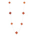 NP6028 Red Ruby Clover Necklace - Selah925.com