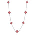 NP6028 Salmon Clover Necklace - Selah925.com