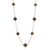 NP6028 Tiger Eye Clover Necklace - Selah925.com