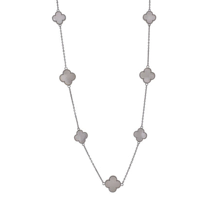 NP6028 White Clover Necklace - Selah925.com