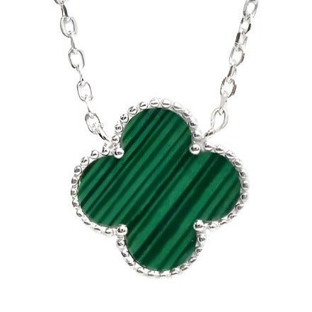 NP6030 Green Clover Pendant with 18in Necklace - Selah925.com