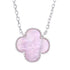 NP6030 Power Pink Clover 18in Necklace - Selah925.com