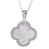 NP6034 White Clover Pendant with Necklace - Selah925.com