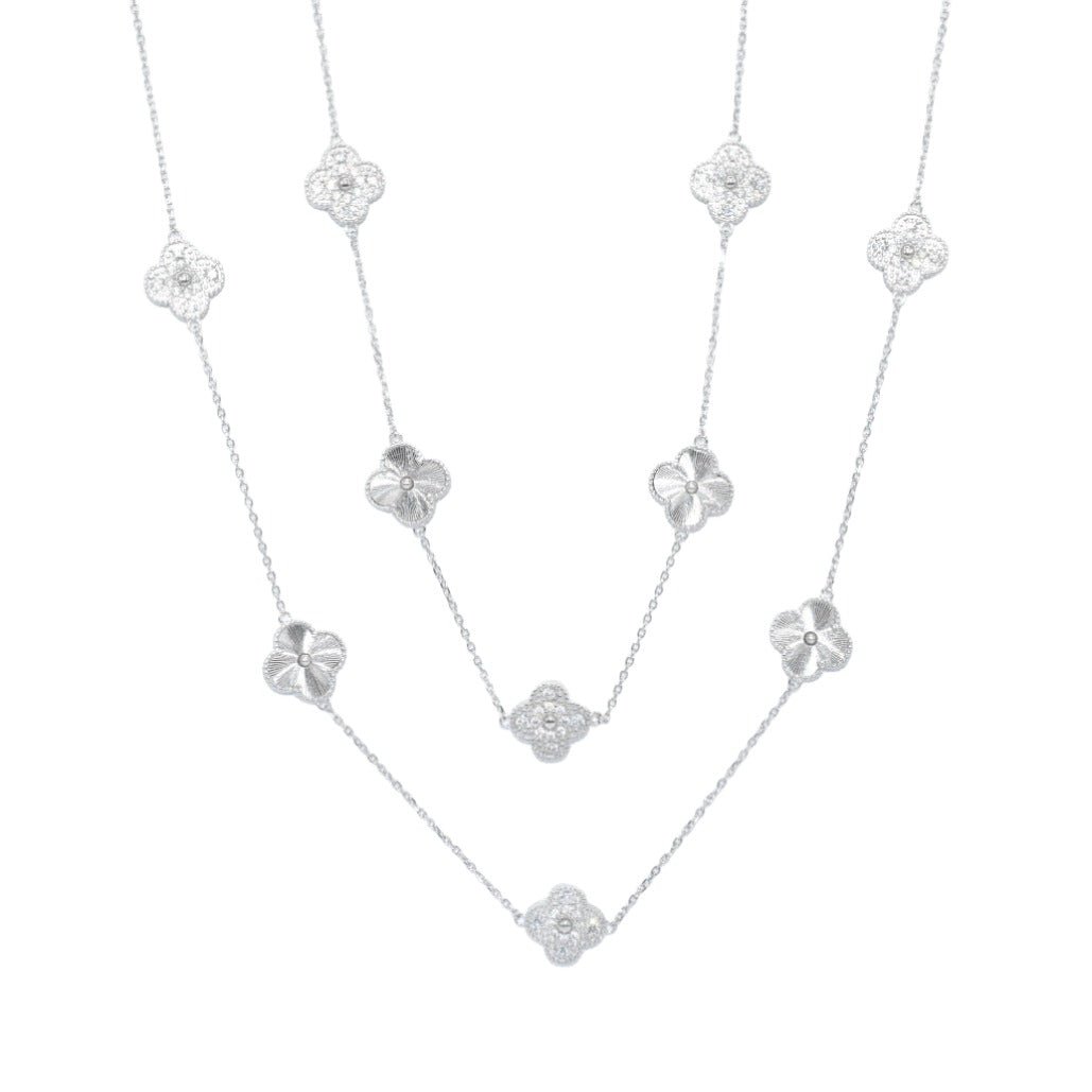 NP6037 Clover Necklace 36in - Selah925.com