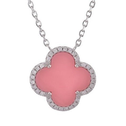 NP6039 CZ Salmon Pendant with 18in Necklace - Selah925.com