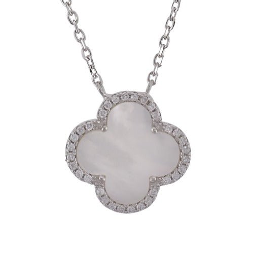 NP6039 CZ White Pendant with 18in Necklace - Selah925.com