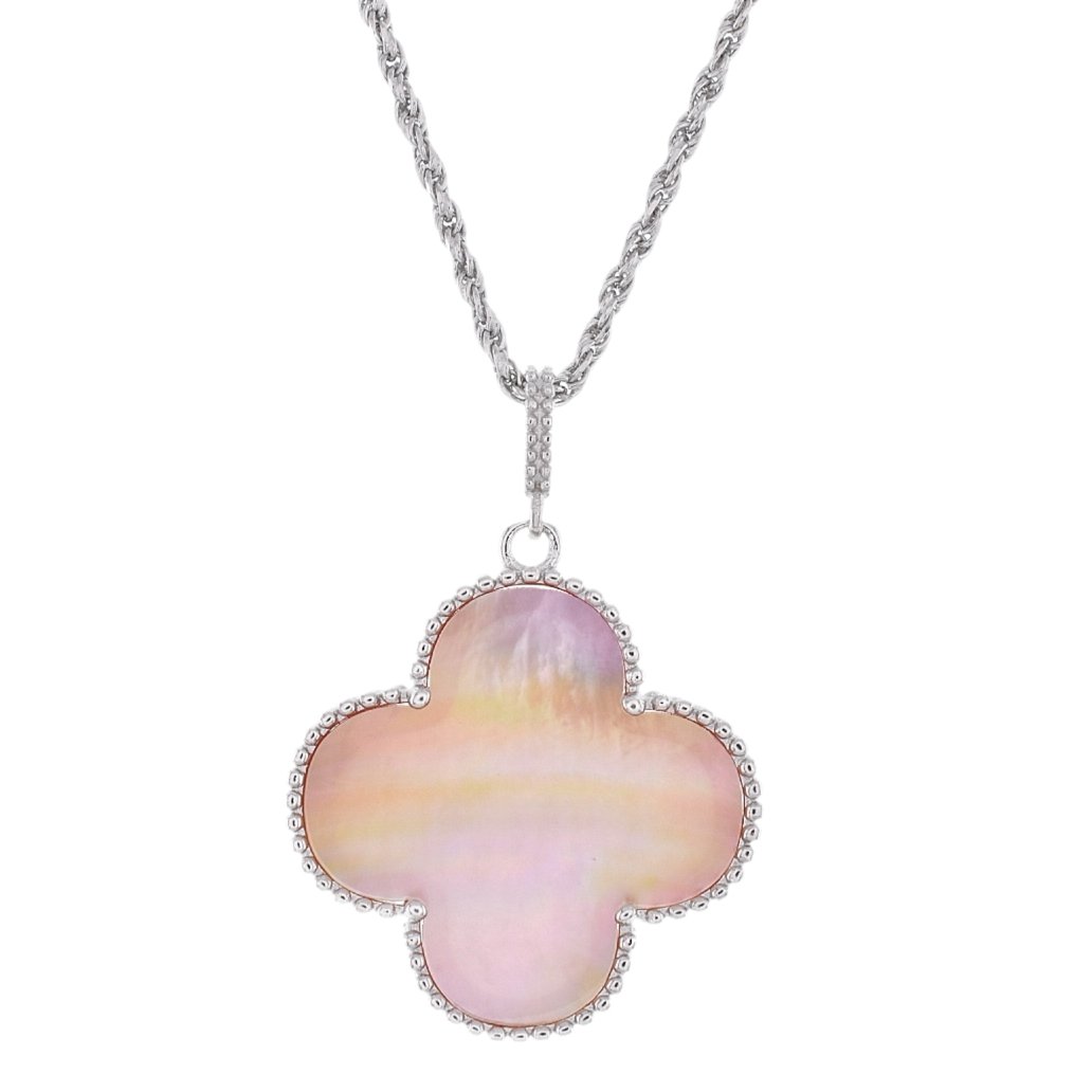 NP6044 Power Clover 35.5 Inc Necklaces 23mm Pendant - Selah925.com